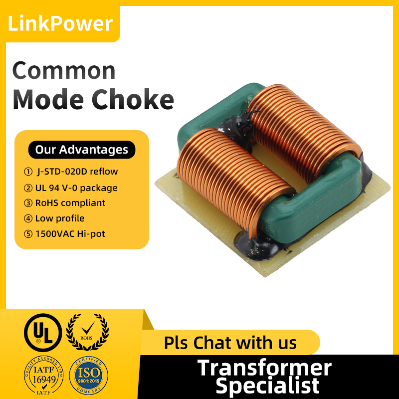 High-efficiency common mode chokes provide excellent noise rejection and higher signal integrity.